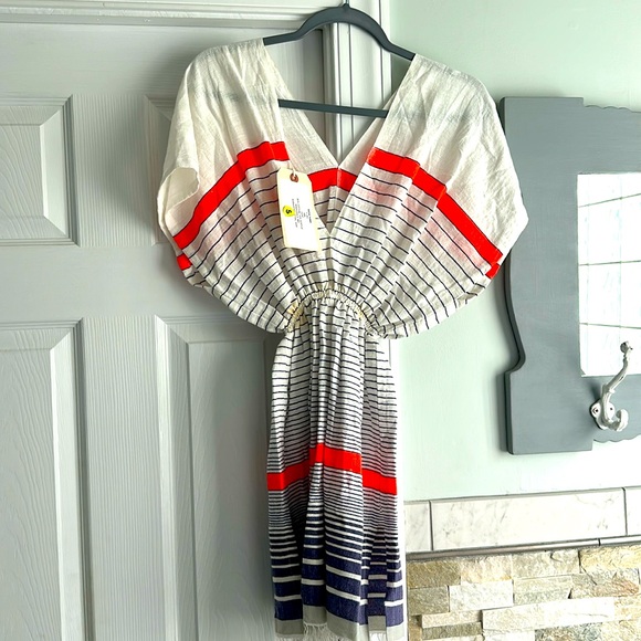 NWT Lemlem Safia Tunic Cover Up / Dress ~Handwoven Resortwear - Picture 2 of 9